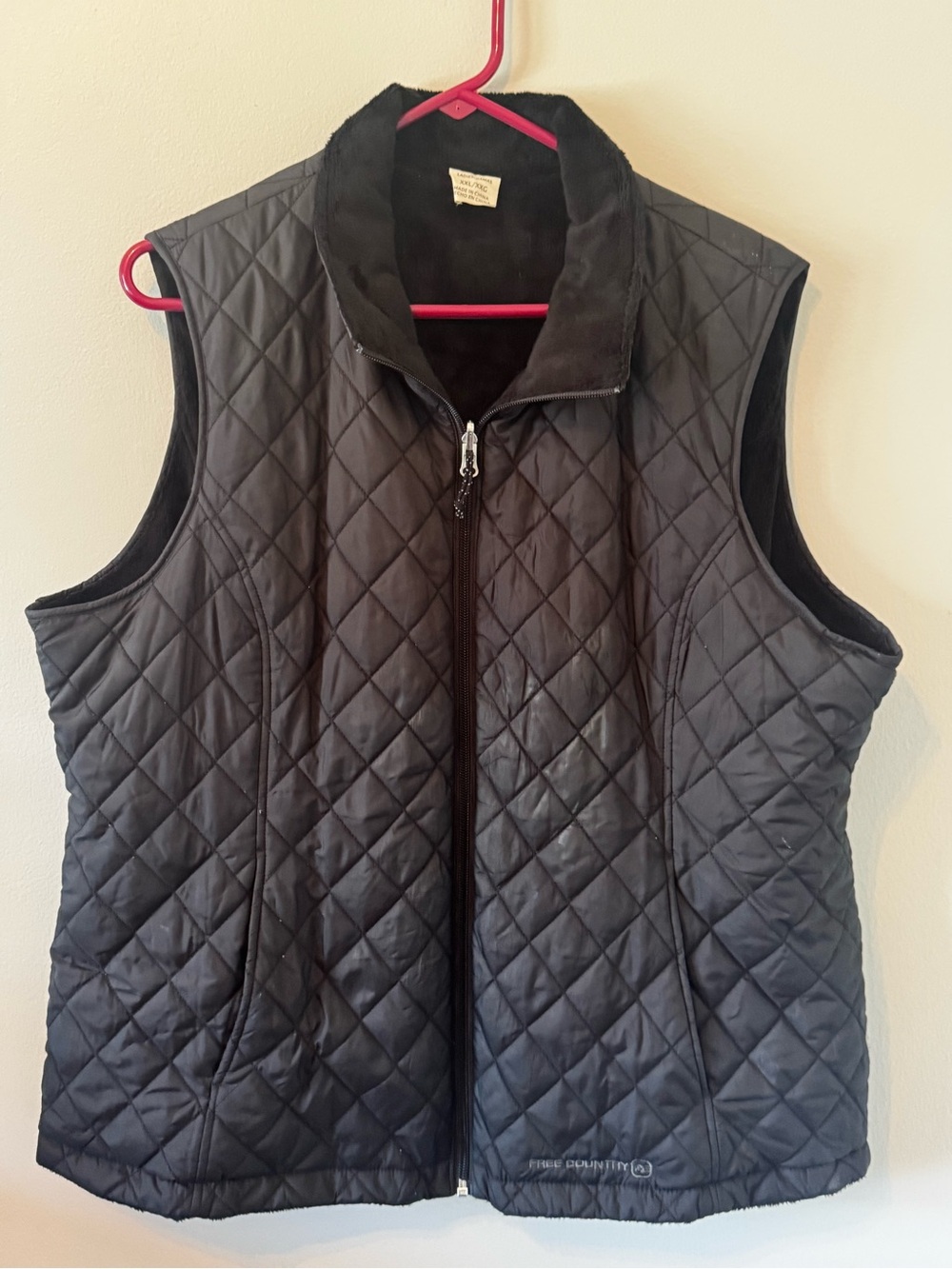 Free Country Black Quilted Vest